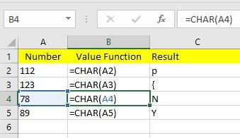 text function with example in excel